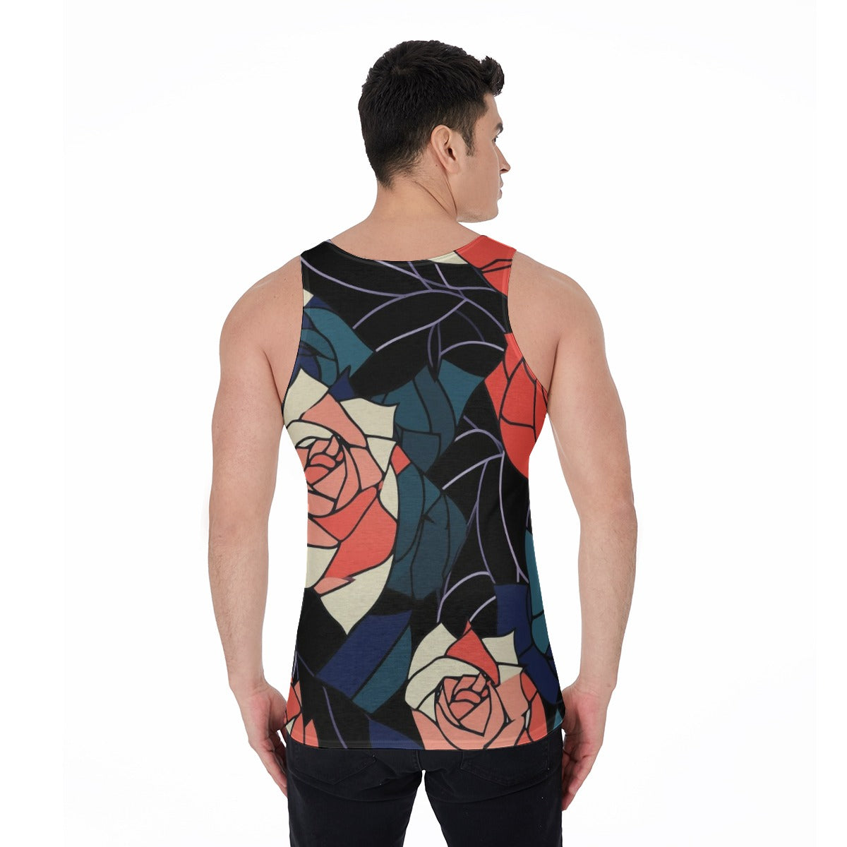 Stained Glass Rose Tank